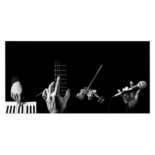 Tablou muzicieni cantand la instrumente diferite alb negru 1858 front - Afis Poster Tablou muzicieni cantand la instrumente diferite alb negru pentru living casa birou bucatarie livrare in 24 ore la cel mai bun pret.