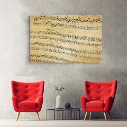 Tablou note muzicale pe portativ crem 2111 hol - Afis Poster Tablou note muzicale pe portativ pentru living casa birou bucatarie livrare in 24 ore la cel mai bun pret.