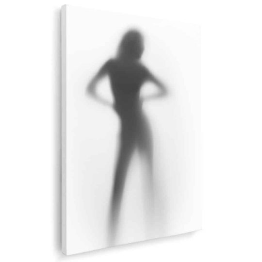 Tablou nud femeie silueta difuza alb negru 1229 - Afis Poster nud femeie siluetÄƒ difuzÄƒ alb negru pentru living casa birou bucatarie livrare in 24 ore la cel mai bun pret.