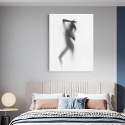 Tablou nud femeie silueta difuza alb negru 1340 dormitor - Afis Poster tablou nud femeie siluetÄƒ difuzÄƒ pentru living casa birou bucatarie livrare in 24 ore la cel mai bun pret.