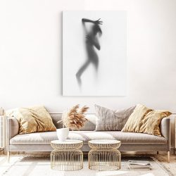 Tablou nud femeie silueta difuza alb negru 1340 living 1 - Afis Poster tablou nud femeie siluetÄƒ difuzÄƒ pentru living casa birou bucatarie livrare in 24 ore la cel mai bun pret.