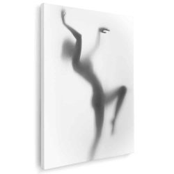 Tablou nud femeie silueta difuza dansatoare alb negru 1209 - Afis Poster nud femeie siluetă difuză dansatoare alb negru pentru living casa birou bucatarie livrare in 24 ore la cel mai bun pret.