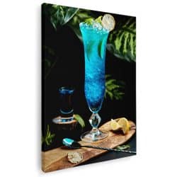 Tablou pahar cocktail Blue Lagoon 4050