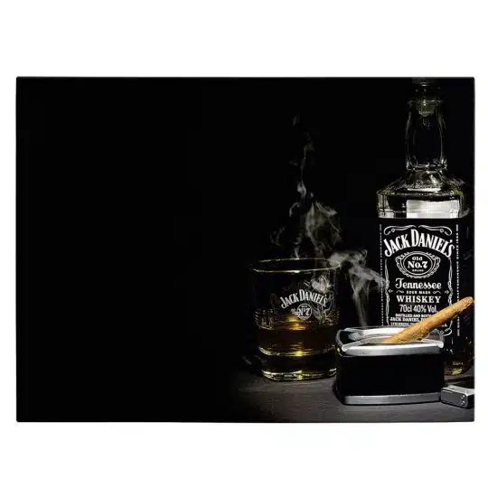 Tablou pahar sticla Jack Daniels trabuc 4080 front