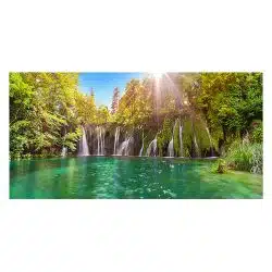 Tablou peisaj cascade Lacurile Plitvice Croatia verde 1827 front - Afis Poster Tablou peisaj cascade Lacurile Plitvice Croatia verde pentru living casa birou bucatarie livrare in 24 ore la cel mai bun pret.