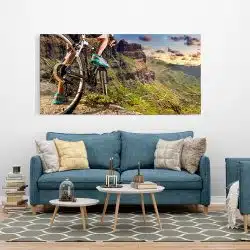 Tablou peisaj munte apus biciclist 2115 tablou camera hotel - Afis Poster Tablou peisaj munte apus biciclist pentru living casa birou bucatarie livrare in 24 ore la cel mai bun pret.