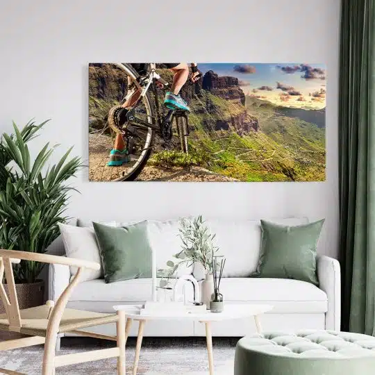 Tablou peisaj munte apus biciclist 2115 tablou living modern - Afis Poster Tablou peisaj munte apus biciclist pentru living casa birou bucatarie livrare in 24 ore la cel mai bun pret.