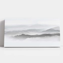 Tablou peisaj munte in ceata alb negru 1860 detalii tablou - Afis Poster Tablou peisaj munte in ceata alb negru pentru living casa birou bucatarie livrare in 24 ore la cel mai bun pret.