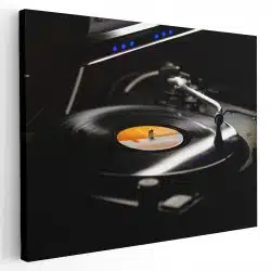 Tablou pick up cu disc vinil negru galben 1613 - Afis Poster tablou pick-up cu disc vinil pentru living casa birou bucatarie livrare in 24 ore la cel mai bun pret.