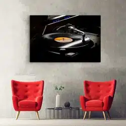 Tablou pick up cu disc vinil negru galben 1613 hol - Afis Poster tablou pick-up cu disc vinil pentru living casa birou bucatarie livrare in 24 ore la cel mai bun pret.