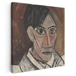 Tablou pictura Autoportret de Pablo Picasso 2038 - Afis Poster Tablou pictura Autoportret de Pablo Picasso pentru living casa birou bucatarie livrare in 24 ore la cel mai bun pret.