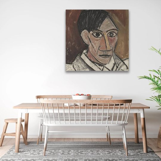 Tablou pictura Autoportret de Pablo Picasso 2038 bucatarie - Afis Poster Tablou pictura Autoportret de Pablo Picasso pentru living casa birou bucatarie livrare in 24 ore la cel mai bun pret.