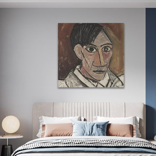 Tablou pictura Autoportret de Pablo Picasso 2038 camera 1 - Afis Poster Tablou pictura Autoportret de Pablo Picasso pentru living casa birou bucatarie livrare in 24 ore la cel mai bun pret.