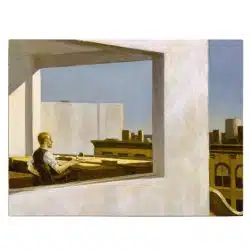 Tablou pictura Birou intr un oras mic de Edward Hopper alb 1575 front - Afis Poster Tpictura Birou intr-un oras mic de Edward Hopper pentru living casa birou bucatarie livrare in 24 ore la cel mai bun pret.