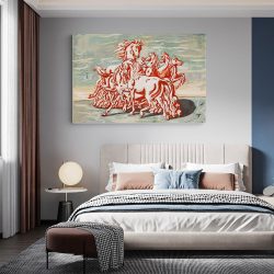 Tablou pictura Cai de Giorgio de Chirico 2151 dormitor - Afis Poster Tablou pictura Cai de Giorgio de Chirico pentru living casa birou bucatarie livrare in 24 ore la cel mai bun pret.