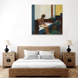 Tablou pictura Camera de Hotel de Edward Hopper galben 1557 dormitor - Afis Poster Tablou pictura Camera de Hotel de Edward Hopper pentru living casa birou bucatarie livrare in 24 ore la cel mai bun pret.