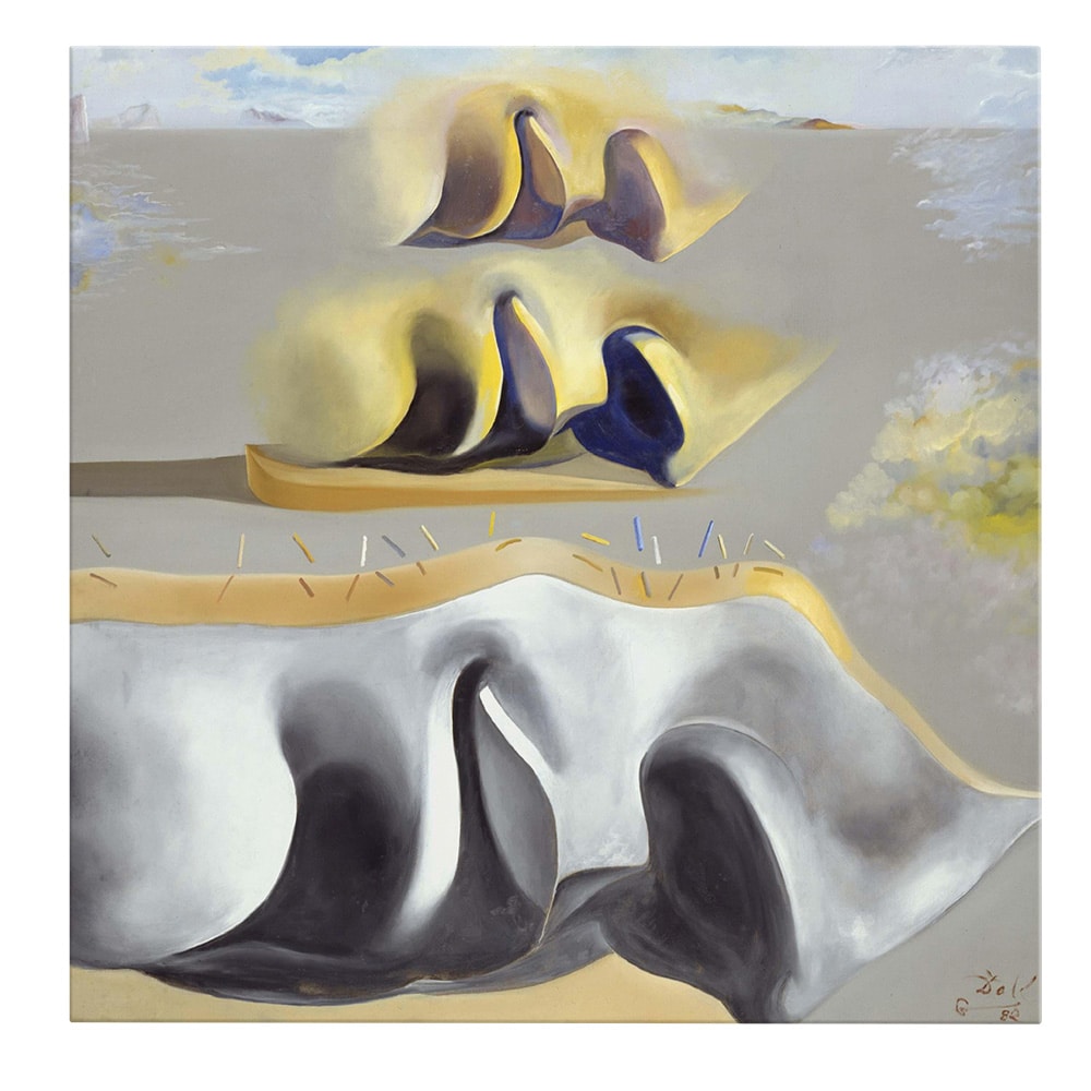 Tablou pictura Cele trei mistere ale Galei de Salvador Dali 2004 - Material produs:: Poster pe hartie FARA RAMA, Dimensiunea:: 100x100 cm