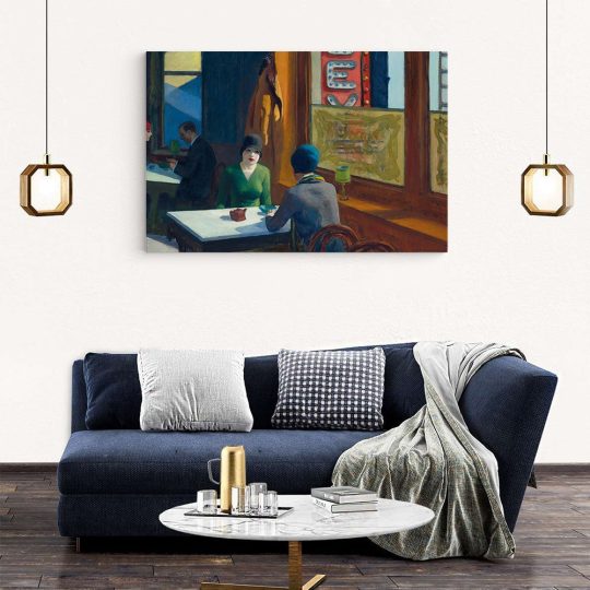 Tablou pictura Chop Suey de Edward Hopper rosu 1555 living modern 2 - Afis Poster Tablou pictura Chop Suey de Edward Hopper pentru living casa birou bucatarie livrare in 24 ore la cel mai bun pret.