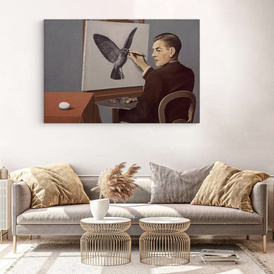 Tablou pictura Clarviziunea de Magritte 2131 living modern 3 - Afis Poster Tablou pictura Clarviziunea de Magritte pentru living casa birou bucatarie livrare in 24 ore la cel mai bun pret.