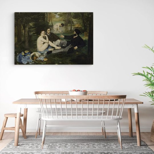 Tablou pictura Dejunul pe iarba de Edouard Manet 2034 bucatarie3 - Afis Poster Tablou pictura abstracta multicolor pentru living casa birou bucatarie livrare in 24 ore la cel mai bun pret.