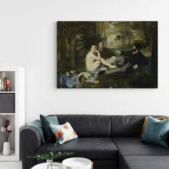 Tablou pictura Dejunul pe iarba de Edouard Manet 2034 living - Afis Poster Tablou pictura abstracta multicolor pentru living casa birou bucatarie livrare in 24 ore la cel mai bun pret.