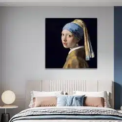 Tablou pictura Fata cu cercel de perla de Vermeer 2040 camera 1 - Afis Poster Tablou pictura Fata cu cercel de perla de Vermeer pentru living casa birou bucatarie livrare in 24 ore la cel mai bun pret.