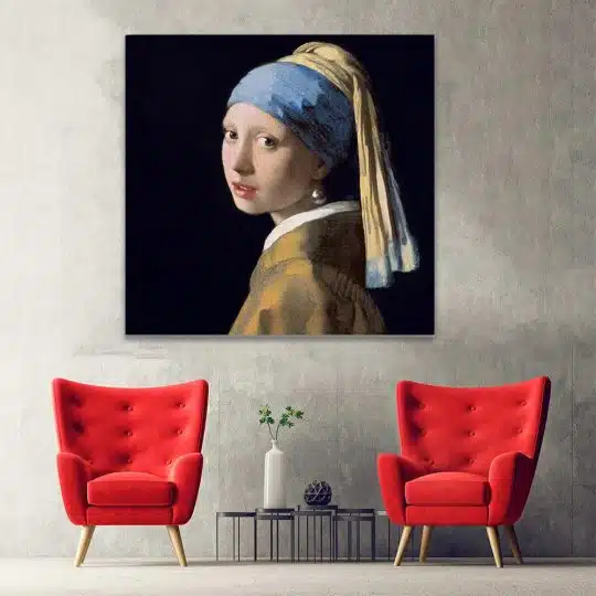 Tablou pictura Fata cu cercel de perla de Vermeer 2040 hol - Afis Poster Tablou pictura Fata cu cercel de perla de Vermeer pentru living casa birou bucatarie livrare in 24 ore la cel mai bun pret.