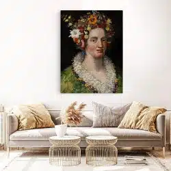 Tablou pictura Flora de Giuseppe Arcimboldo 2120 living 1 - Afis Poster Tablou pictura Flora de Giuseppe Arcimboldo pentru living casa birou bucatarie livrare in 24 ore la cel mai bun pret.