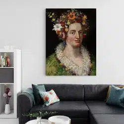 Tablou pictura Flora de Giuseppe Arcimboldo 2120 living 2 - Afis Poster Tablou pictura Flora de Giuseppe Arcimboldo pentru living casa birou bucatarie livrare in 24 ore la cel mai bun pret.