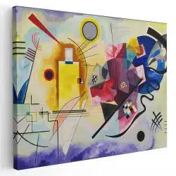 Tablou pictura Galben Rosu Albastru de Kandinsky 2076 - Afis Poster Tablou pictura Galben Rosu Albastru de Kandinsky pentru living casa birou bucatarie livrare in 24 ore la cel mai bun pret.