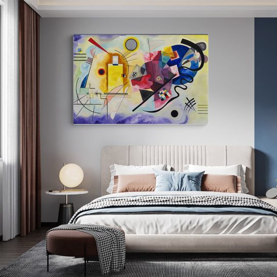 Tablou pictura Galben Rosu Albastru de Kandinsky 2076 dormitor - Afis Poster Tablou pictura Galben Rosu Albastru de Kandinsky pentru living casa birou bucatarie livrare in 24 ore la cel mai bun pret.
