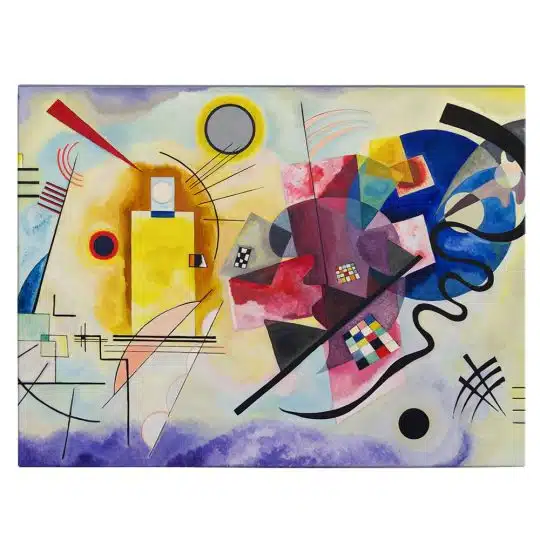 Tablou pictura Galben Rosu Albastru de Kandinsky 2076 front - Afis Poster Tablou pictura Galben Rosu Albastru de Kandinsky pentru living casa birou bucatarie livrare in 24 ore la cel mai bun pret.