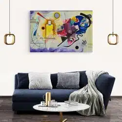 Tablou pictura Galben Rosu Albastru de Kandinsky 2076 living modern 2 - Afis Poster Tablou pictura Galben Rosu Albastru de Kandinsky pentru living casa birou bucatarie livrare in 24 ore la cel mai bun pret.