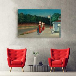 Tablou pictura Gaz de Edward Hopper rosu 1574 copy hol - Afis Poster Tablou pictura Gaz de Edward Hopper pentru living casa birou bucatarie livrare in 24 ore la cel mai bun pret.