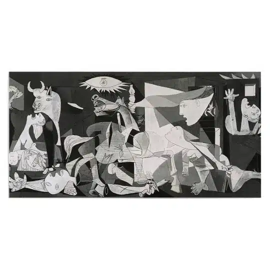 Tablou pictura Guernica de Pablo Picasso 2030 front - Afis Poster Tablou pictura Guernica de Pablo Picasso pentru living casa birou bucatarie livrare in 24 ore la cel mai bun pret.