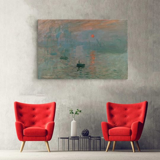 Tablou pictura Impresie Rasarit de Claude Monet 2122 hol - Afis Poster Tablou pictura Impresie Rasarit de Claude Monet pentru living casa birou bucatarie livrare in 24 ore la cel mai bun pret.