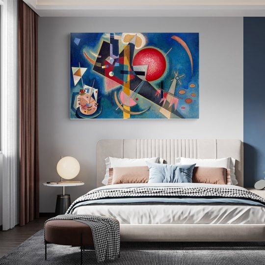 Tablou pictura In albastru de Kandinsky 2074 dormitor - Afis Poster Tablou pictura Compozitie de Wassily Kandinsky pentru living casa birou bucatarie livrare in 24 ore la cel mai bun pret.