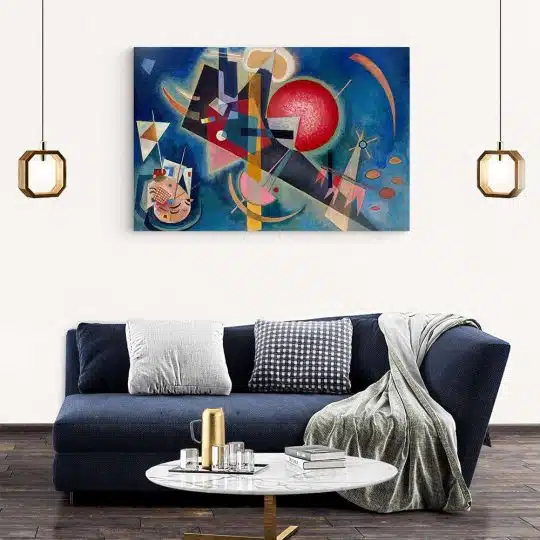 Tablou pictura In albastru de Kandinsky 2074 living modern 2 - Afis Poster Tablou pictura Compozitie de Wassily Kandinsky pentru living casa birou bucatarie livrare in 24 ore la cel mai bun pret.