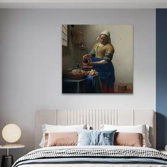 Tablou pictura Laptareasa de Johannes Vermeer 2039 camera 1 - Afis Poster Tablou pictura Laptareasa de Johannes Vermeer pentru living casa birou bucatarie livrare in 24 ore la cel mai bun pret.