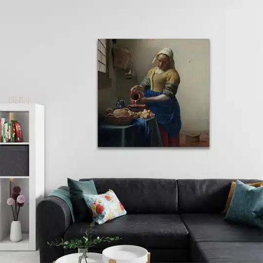 Tablou pictura Laptareasa de Johannes Vermeer 2039 camera 2 - Afis Poster Tablou pictura Laptareasa de Johannes Vermeer pentru living casa birou bucatarie livrare in 24 ore la cel mai bun pret.