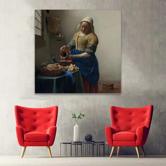 Tablou pictura Laptareasa de Johannes Vermeer 2039 hol - Afis Poster Tablou pictura Laptareasa de Johannes Vermeer pentru living casa birou bucatarie livrare in 24 ore la cel mai bun pret.