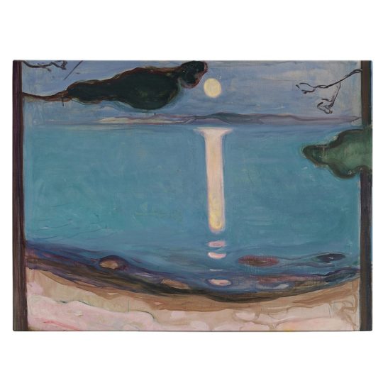 Tablou pictura Lumina lunii de Edvard Munch 2123 front - Afis Poster Tablou pictura Lumina lunii de Edvard Munch pentru living casa birou bucatarie livrare in 24 ore la cel mai bun pret.