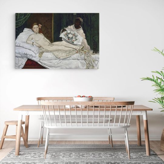 Tablou pictura Olympia de Edouard Manet crem 1576 bucatarie3 - Afis Poster Tablou pictura Olympia de Edouard Manet pentru living casa birou bucatarie livrare in 24 ore la cel mai bun pret.