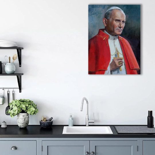 Tablou pictura Papa Ioan Paul al II lea 2147 bucatarie - Afis Poster Tablou pictura Papa Ioan Paul al II-lea pentru living casa birou bucatarie livrare in 24 ore la cel mai bun pret.