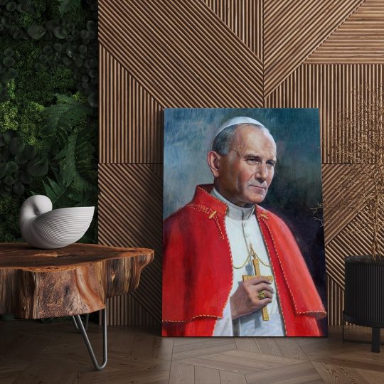 Tablou pictura Papa Ioan Paul al II lea 2147 living - Afis Poster Tablou pictura Papa Ioan Paul al II-lea pentru living casa birou bucatarie livrare in 24 ore la cel mai bun pret.