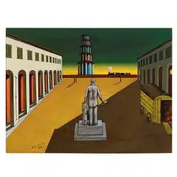 Tablou pictura Piata de Giorgio de Chirico 2150 front - Afis Poster Tablou pictura Piata de Giorgio de Chirico pentru living casa birou bucatarie livrare in 24 ore la cel mai bun pret.