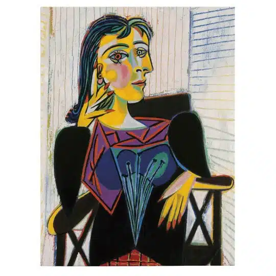 Tablou pictura Portretul Dorei Maar de Pablo Picasso 2024 front - Afis Poster Tablou pictura Portretul Dorei Maar de Pablo Picasso pentru living casa birou bucatarie livrare in 24 ore la cel mai bun pret.