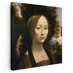 Tablou pictura Portretul Ginevrei Benci de Leonardo da Vinci 2021 - Afis Poster Tablou Portretul Ginevrei Benci de Leonardo da Vinci pentru living casa birou bucatarie livrare in 24 ore la cel mai bun pret.