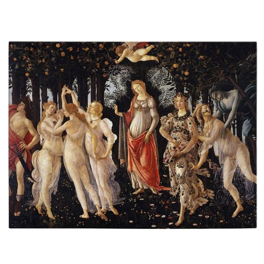 Tablou pictura Primavara de Botticelli 2153 front - Afis Poster Tablou pictura Primavara de Botticelli pentru living casa birou bucatarie livrare in 24 ore la cel mai bun pret.