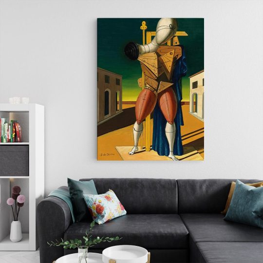 Tablou pictura Trubadurul de Giorgio de Chirico 2148 living 2 - Afis Poster Tablou pictura Trubadurul de Giorgio de Chirico pentru living casa birou bucatarie livrare in 24 ore la cel mai bun pret.
